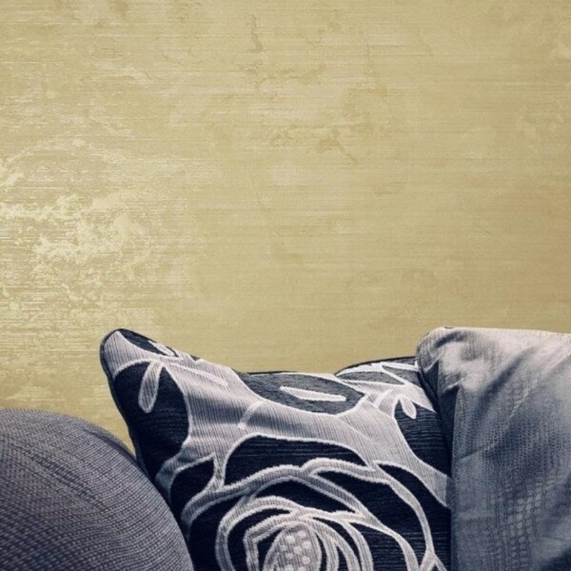 Wallpaper gold Textured Plain faux rustic sack grasscloth