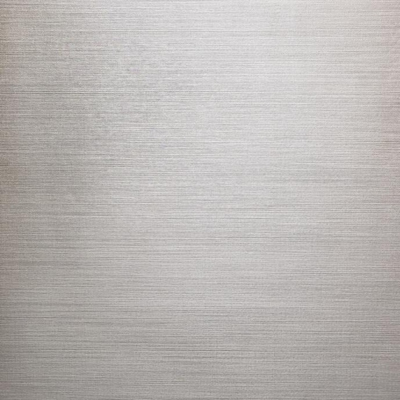 Wallpaper gray off white Plain faux grasscloth stria lines - 27 inc x 33 ft