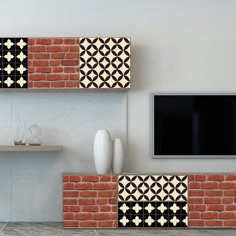 Walplus Victoria and Bricks Furniture Wrap Self-Adhesive Film Decal
