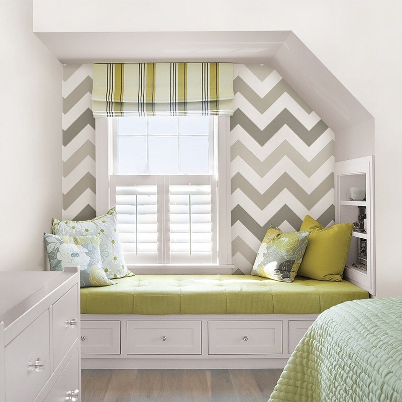 Anderson, Taupe Zig Zag Peel & Stick Wallpaper