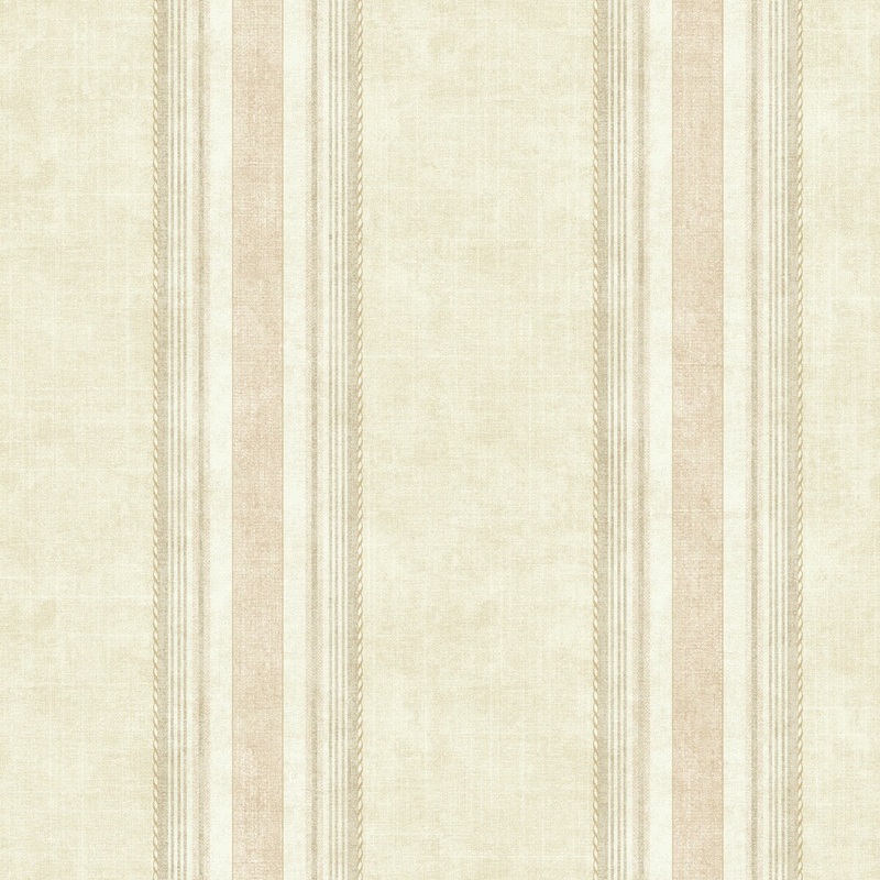 Seabrook Designs Moriah Linen Stripe Unpasted Wallpaper