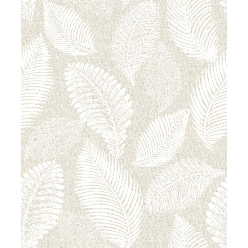Seabrook Designs Tossed Leaves Nonwoven Unpasted Wallpaper