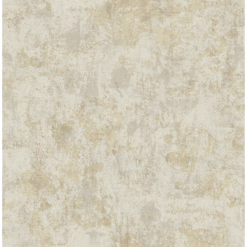 Sicily Stucco Faux Wallpaper, In Sepia & Off-White