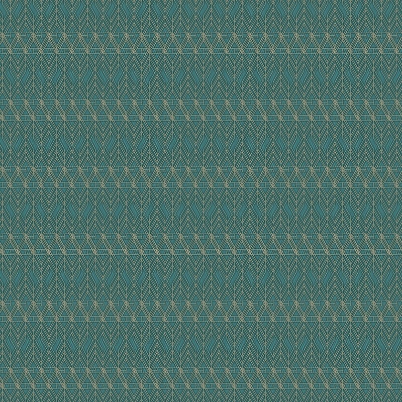 Art Deco Geometric Wallpaper, 20.5 in. x 33 ft. = 56 sq.ft, in Green