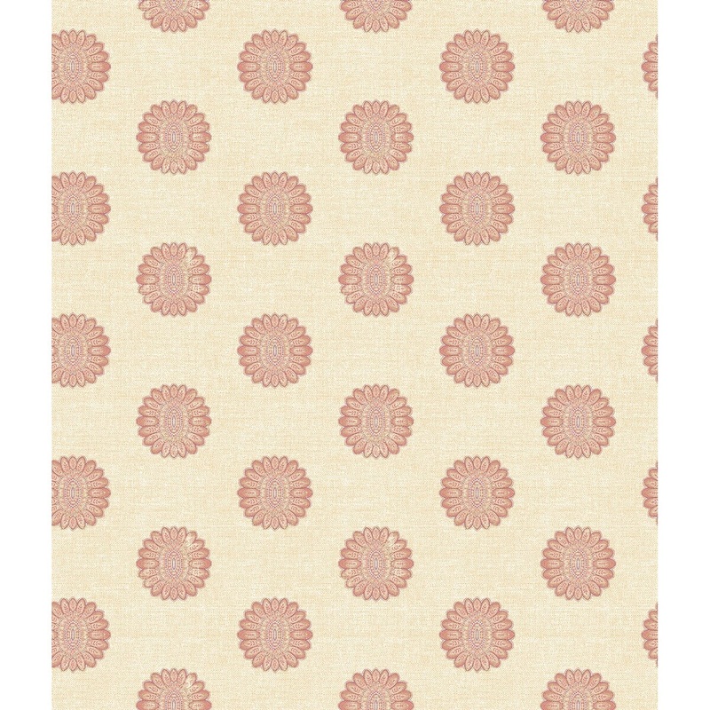 Cosimia, Lise Ruby Medallion Wallpaper