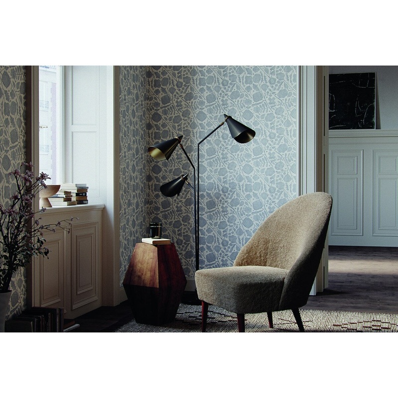 Danville Pernelle Grey On Taupe Wallpaper