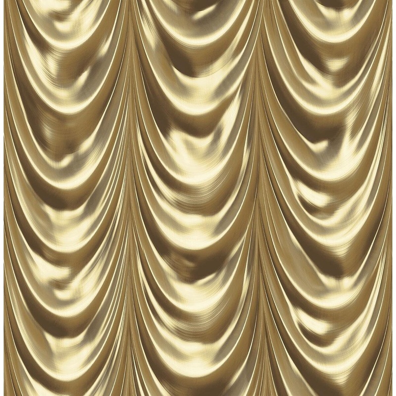Seabrook Designs Braelyn Draped Swags Unpasted Wallpaper
