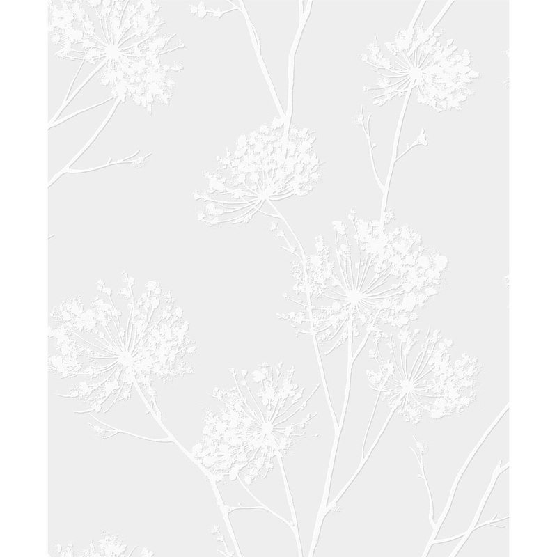 Seabrook Designs Off-White Dandelion Fields Paintable Unpasted Wallpaper - 20.9 in. W x 33 ft. L