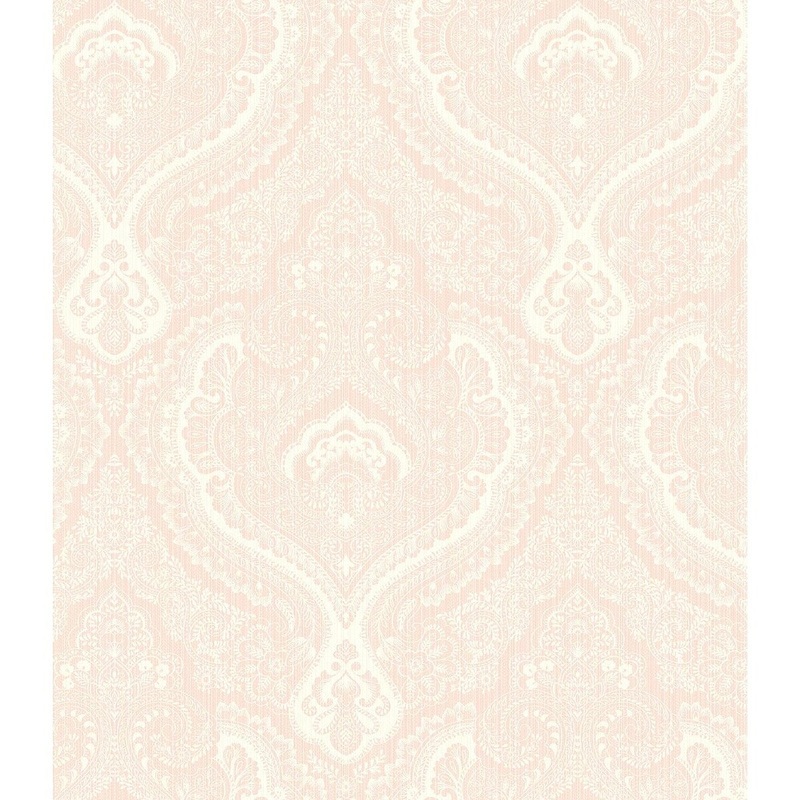 Seabrook Designs Padma Damask Unpasted Wallpaper