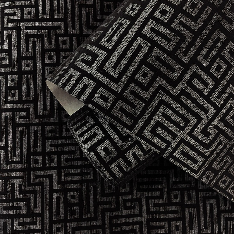 Seabrook Designs Rockefeller Maze Nonwoven Unpasted Wallpaper