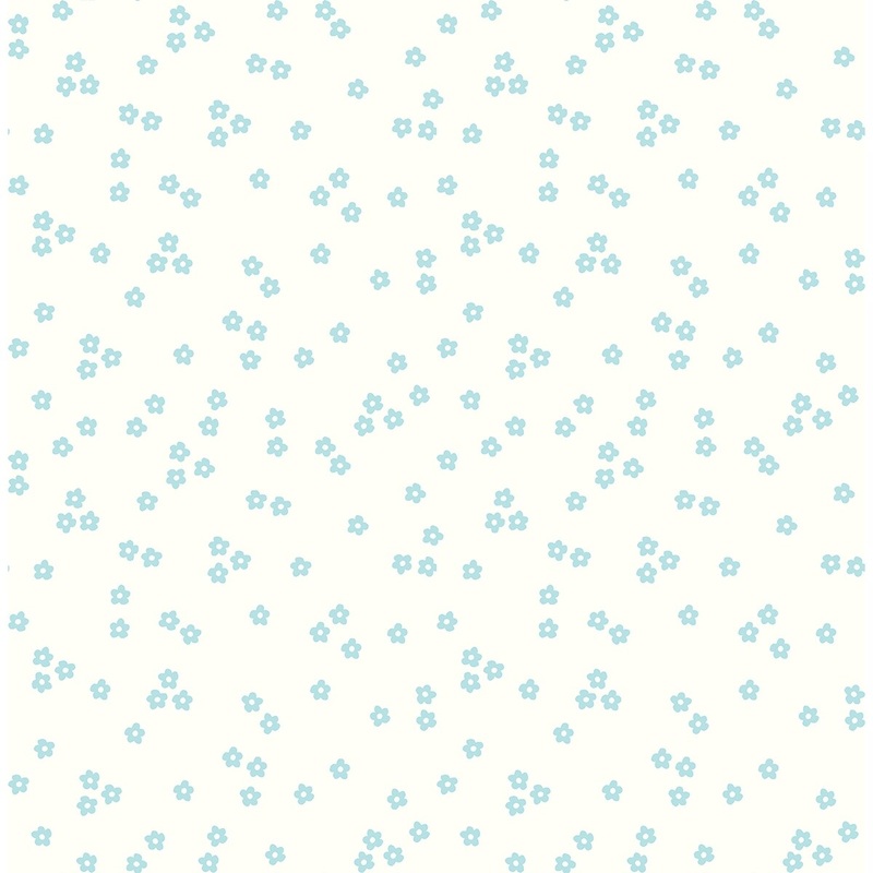 Seabrook Designs Small Floral Spot Unpasted Wallpaper