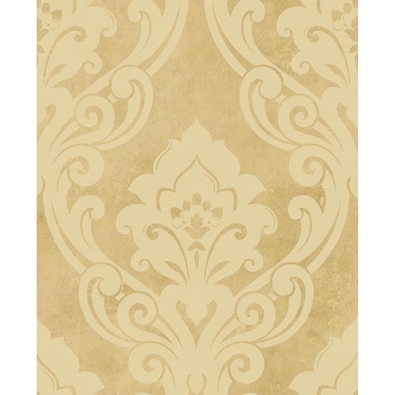 Seabrook Designs Vogue Damask Unpasted Wallpaper