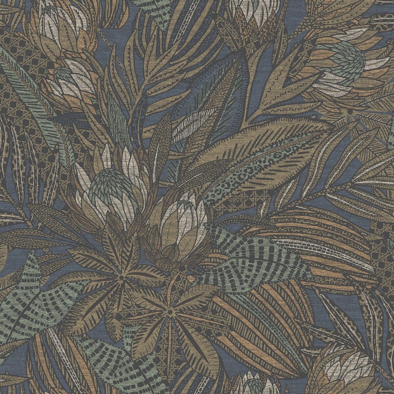 Susara Tropical Textured Eco-Foam Wallpaper  396in x 20.8in