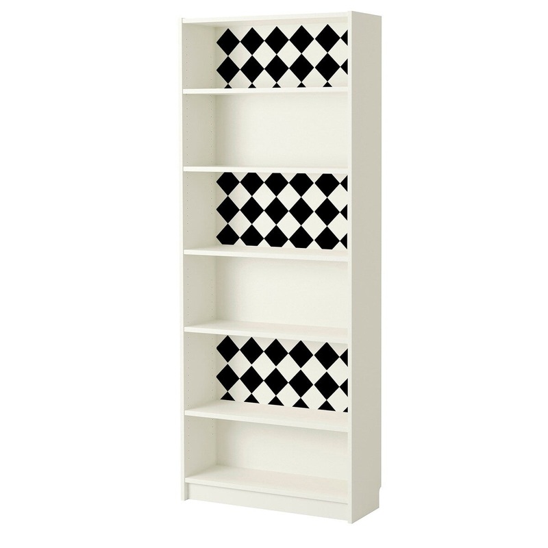 Walplus Bookcase Furniture Wrap Self-adhesive Film Diamond 31"x39"