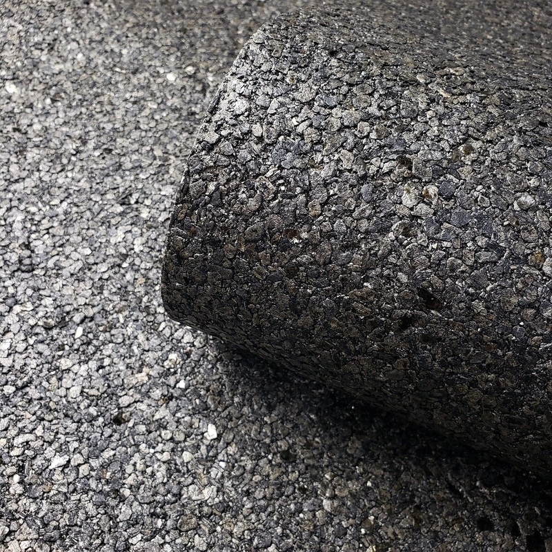 Charcoal Gray Big Chip Natural Real Mica Stone Wallpaper