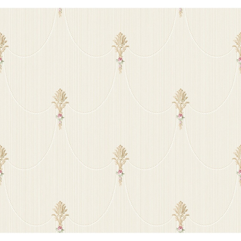 Seabrook Designs Hilda Petite Fleur De Lis Unpasted Wallpaper