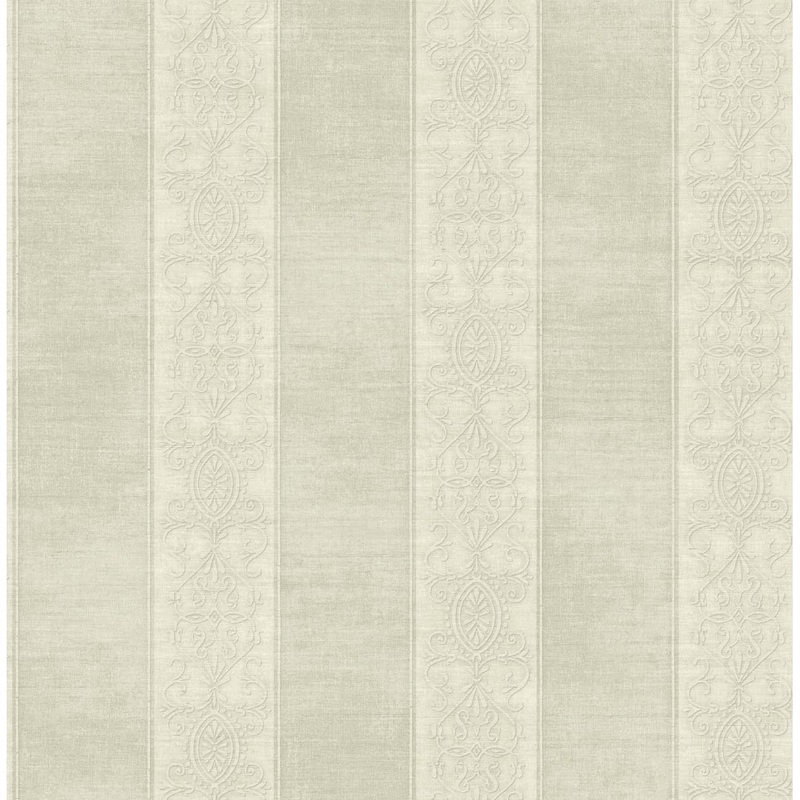 Seabrook Designs Hinson Stripe Unpasted Wallpaper