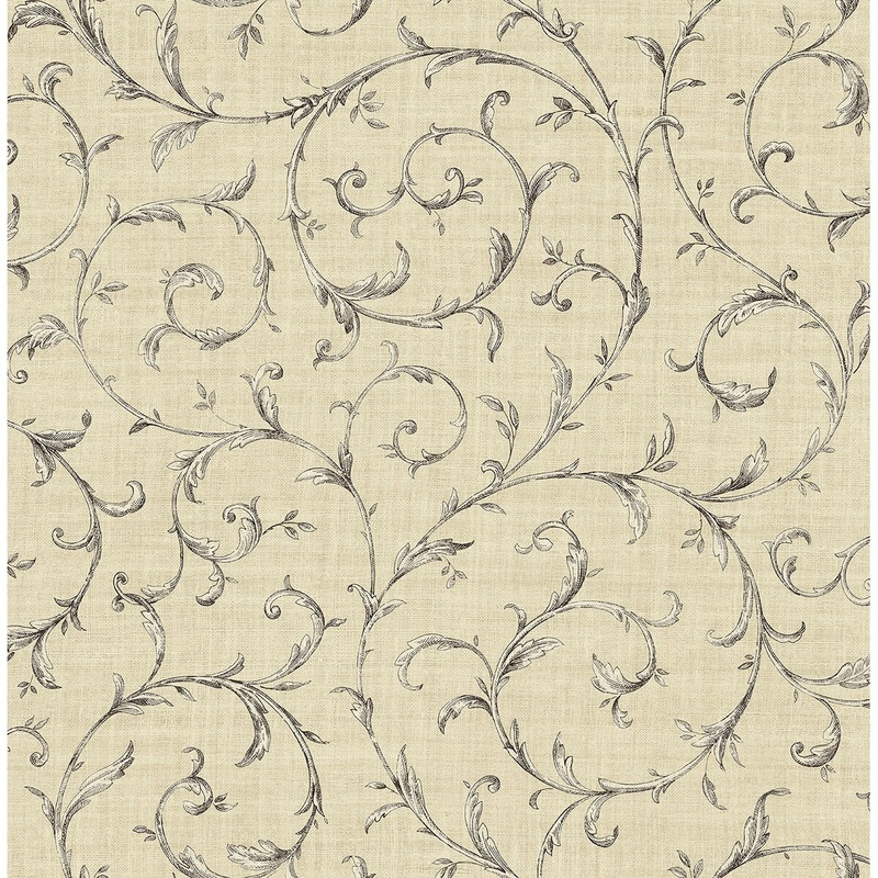 Seabrook Designs Intertwined Vines Unpasted Wallpaper