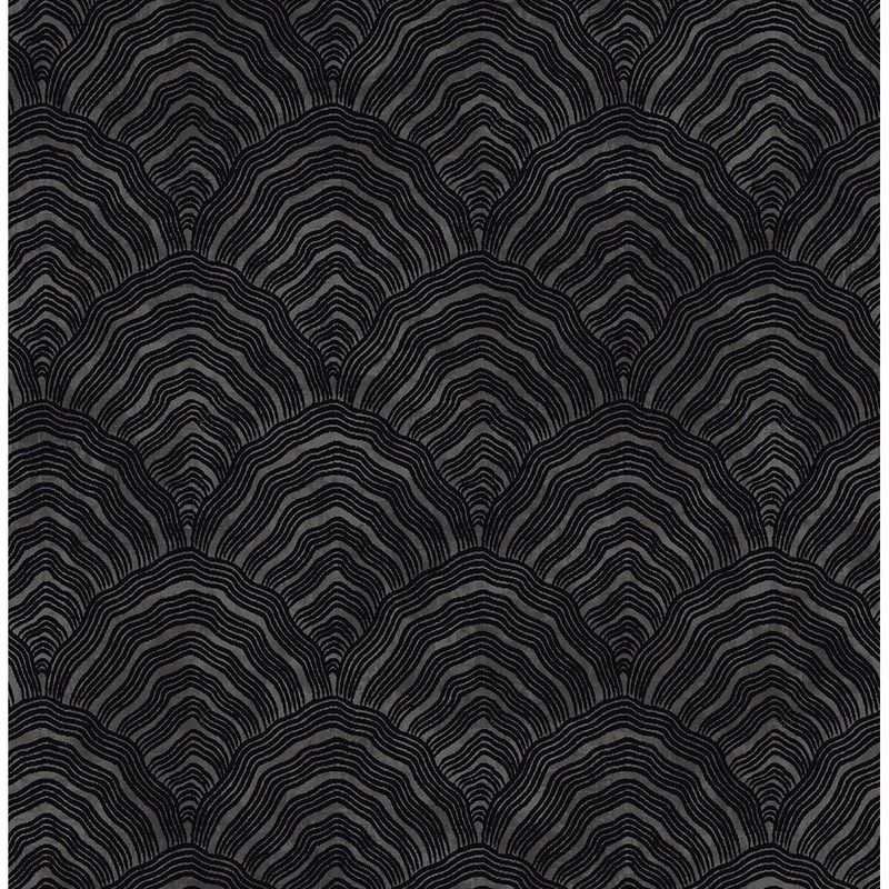 Seabrook Designs Koi Confucius Scallop Unpasted Wallpaper