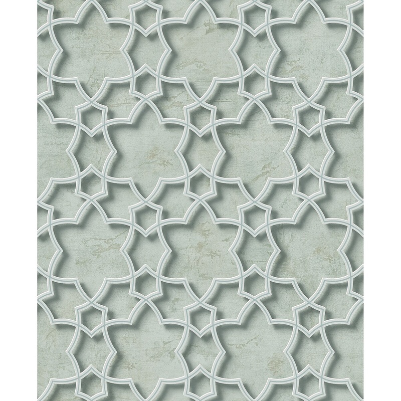 Seabrook Designs Reece Classical Lattice Unpasted Wallpaper
