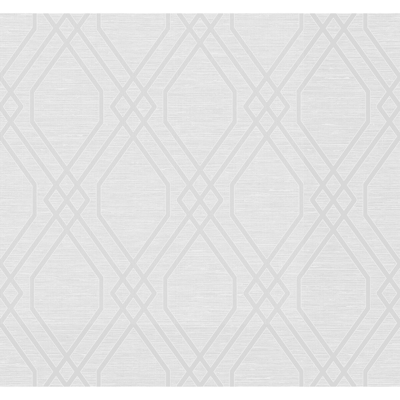 Seabrook Designs String Diamond Unpasted Wallpaper - 27 in. W x 27 ft. L