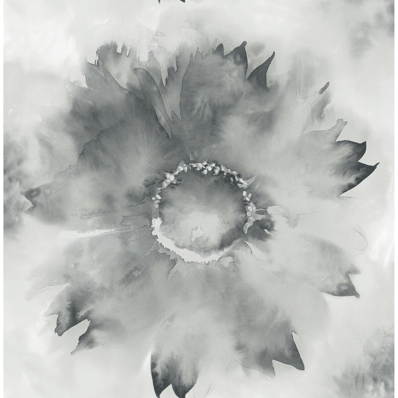 Seabrook Designs Watercolor Sunflower Unpasted Wallpaper