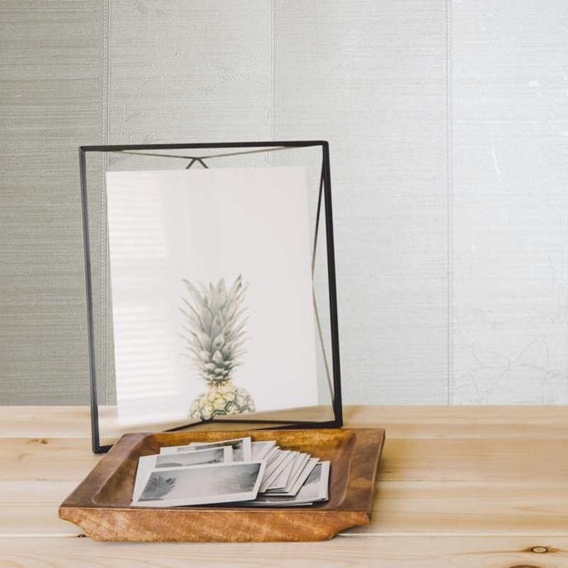 Wallpaper ivory cream Metallic Textured Striped Modern Stripes - 27 inc x 33 ft