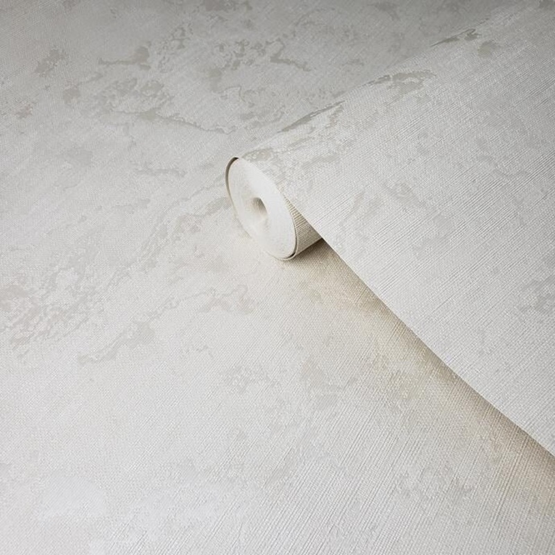 Wallpaper ivory Textured Plain Modern faux rusted sackcloth - 27 inc x 33 ft