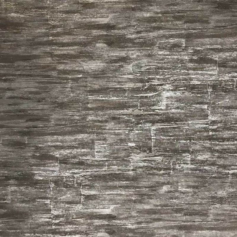 Wallpaper plain charcoal dark gray faux stone slabs 3D - 42 inc x 33 ft