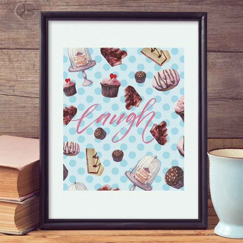 Walplus Wall Sticker Decal Wall Art Wall Decor Cup Cake Poster Print