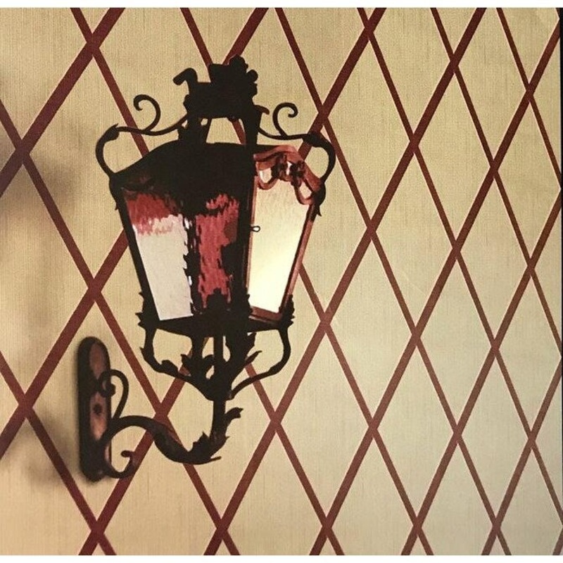 Flocking Wallpaper Burgundy Gold Metallic Textured Flocked - 27 inc x 33 ft