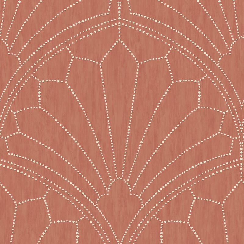 Seabrook Designs Boho Rhapsody Scallop Medallion Unpasted Wallpaper
