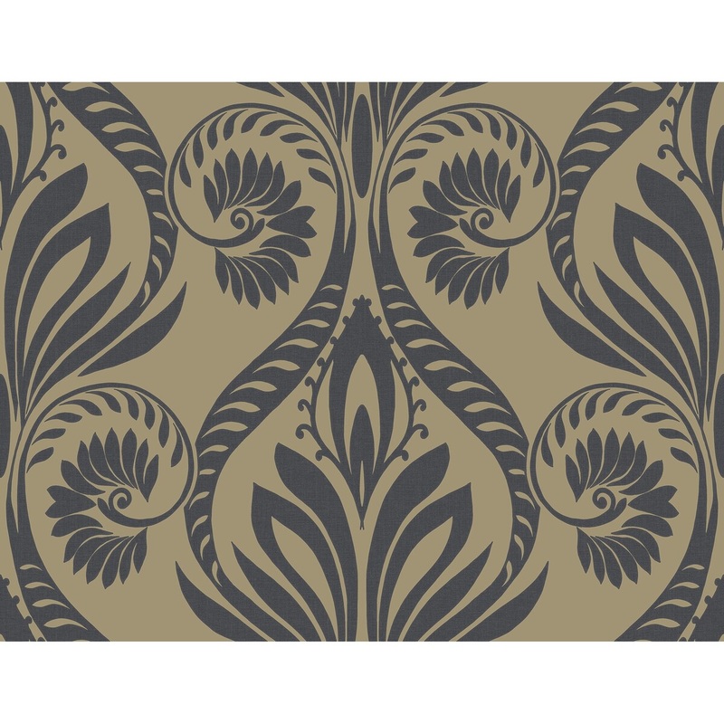 Seabrook Designs Bonaire Damask Unpasted Wallpaper