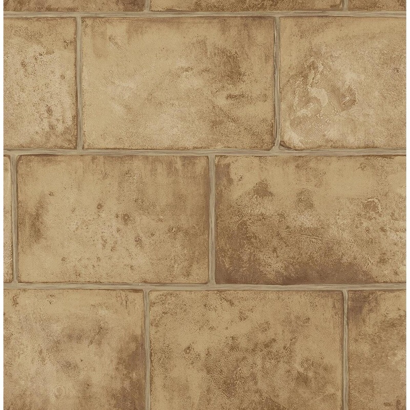 Seabrook Designs Chantilly Stone Blocks Unpasted Wallpaper
