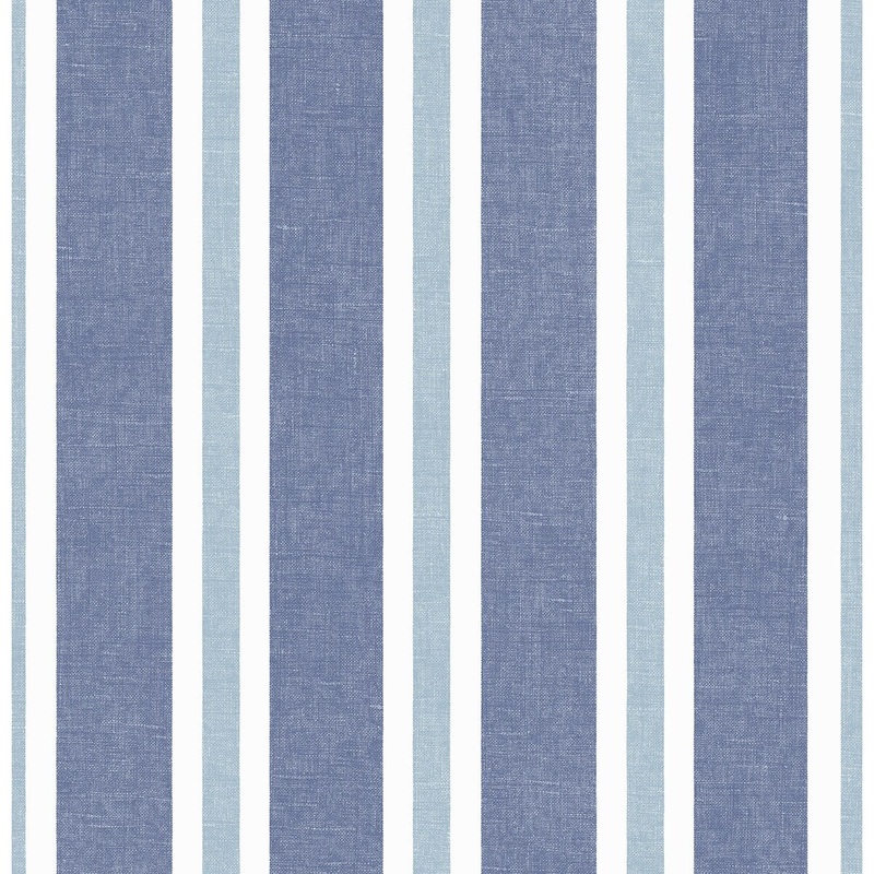 Seabrook Designs Coastal Stripe Unpasted Wallpaper
