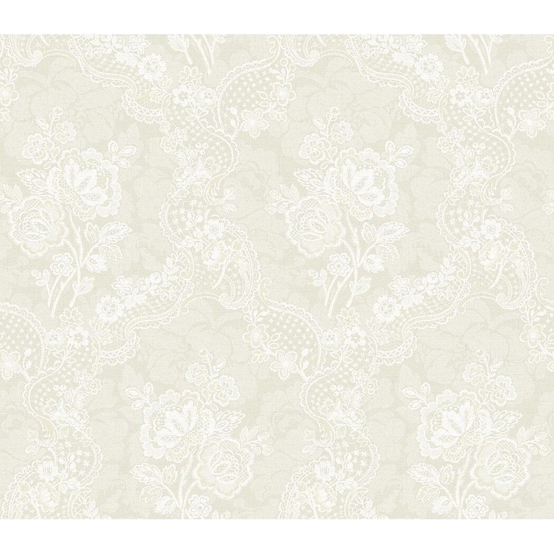 Seabrook Designs Jolanta Floral Cameo Unpasted Wallpaper