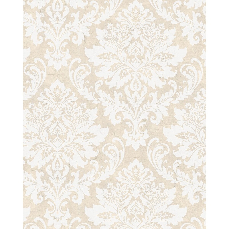 Seabrook Designs Kennett Damask Unpasted Wallpaper - 20.5 in. W x 33 ft. L