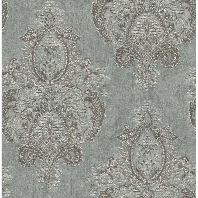 Seabrook Designs Orchard Damask Unpasted Wallpaper