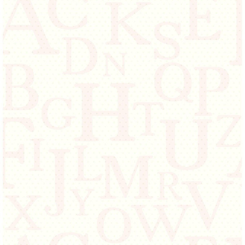 Seabrook Designs Pastel Alphabet Unpasted Wallpaper