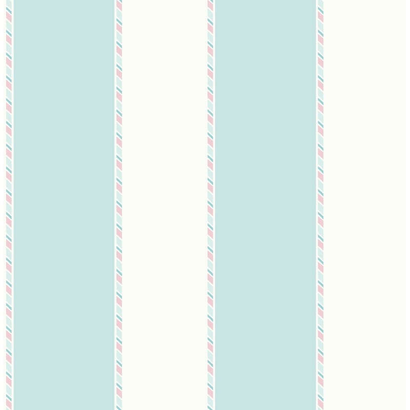 Seabrook Designs Sweet Stripe Unpasted Wallpaper