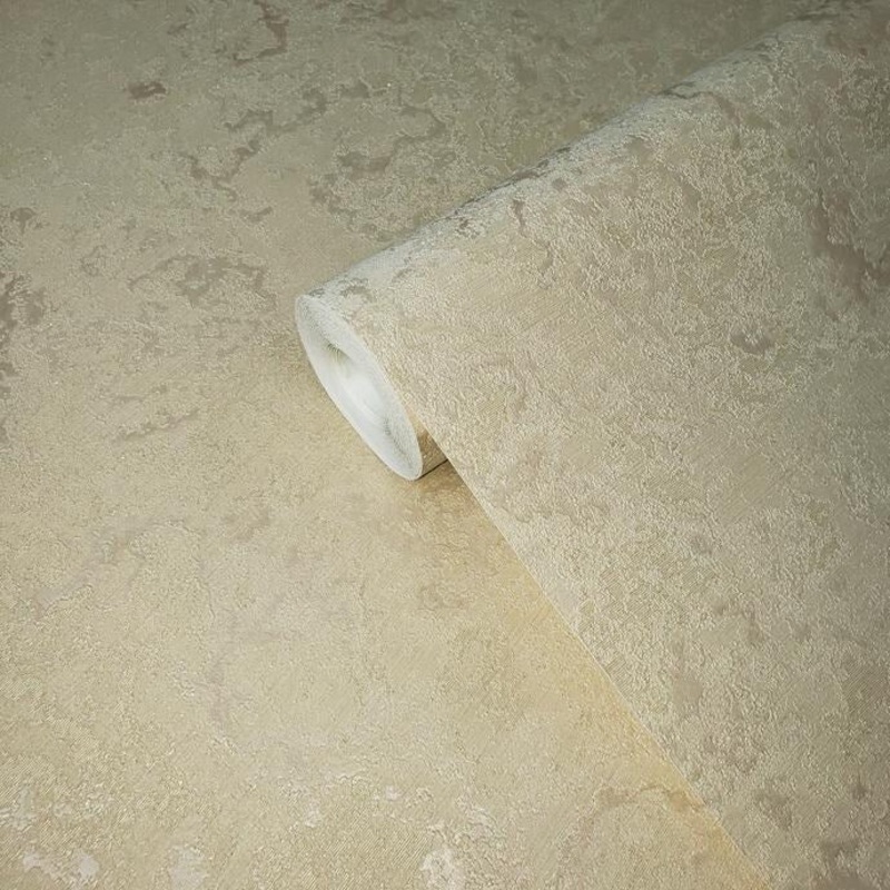 Wallpaper beige textured plain faux rustic plaster textures - 42 inc x 33 ft