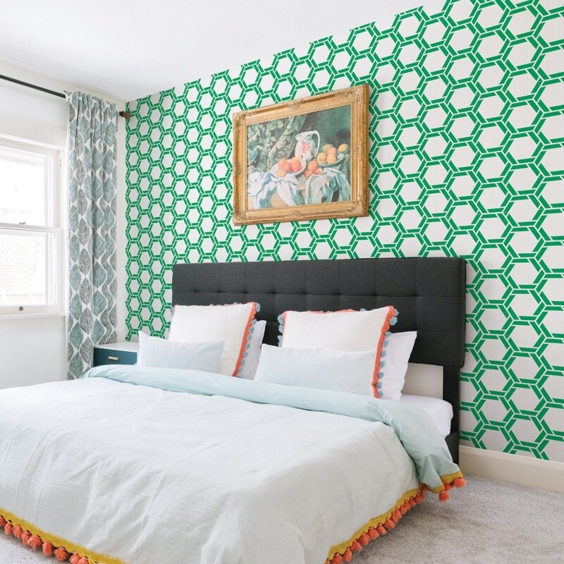 Braided - Hexagon Geometric Removable Peel and Stick Canvas Texture Wallpaper