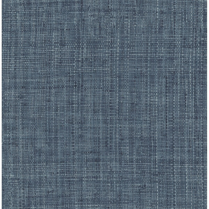 Seabrook Designs Caspien Faux Linen Unpasted Wallpaper