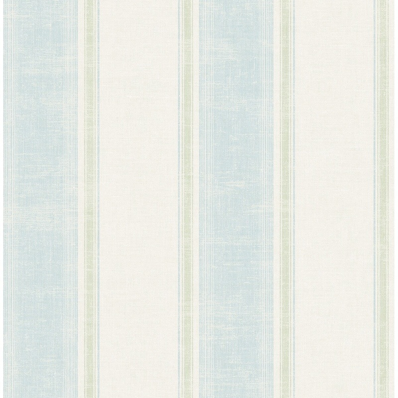 Seabrook Designs Montague Distressed Stripe Unpasted Wallpaper