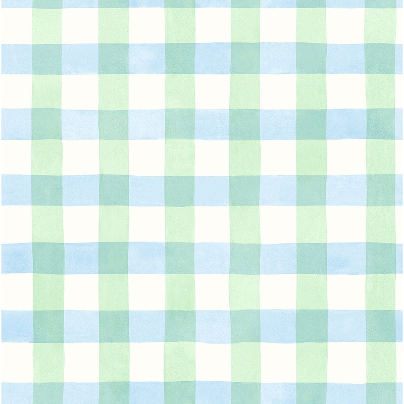 Seabrook Designs Painterly Plaid Unpasted Wallpaper - 20.5 in. W x 33 ft. L