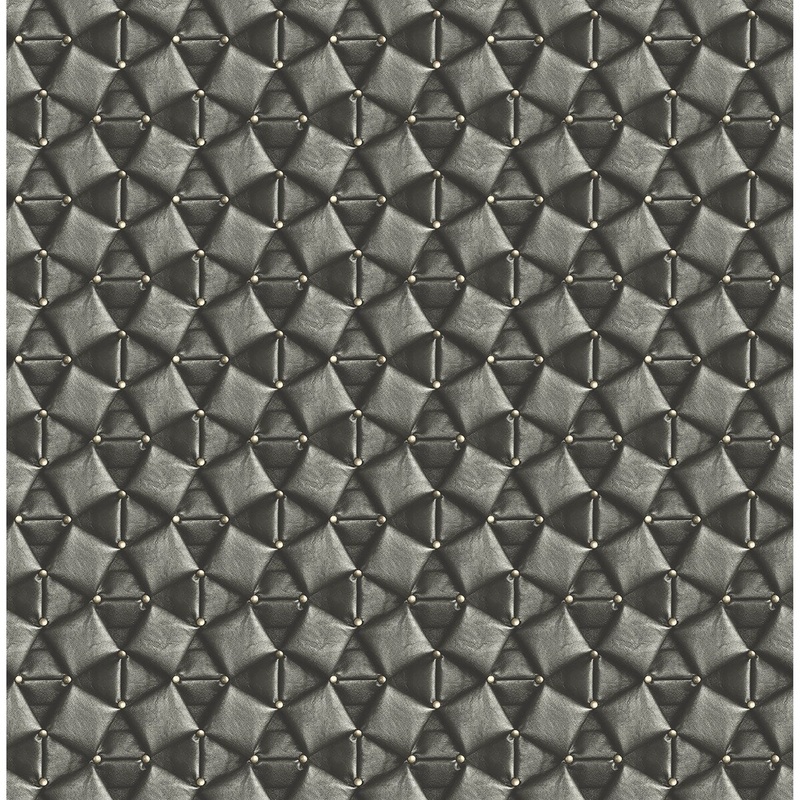 Seabrook Designs Toma Leather Pockets Unpasted Wallpaper