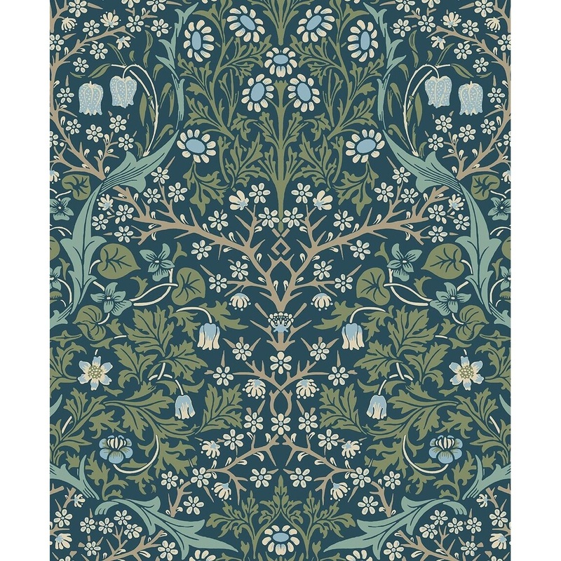 Seabrook Designs Victorian Garden Floral Prepasted Wallpaper