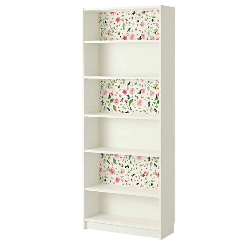 Walplus Bookcase Furniture Wrap Self-adhesive Film Flower Sticker