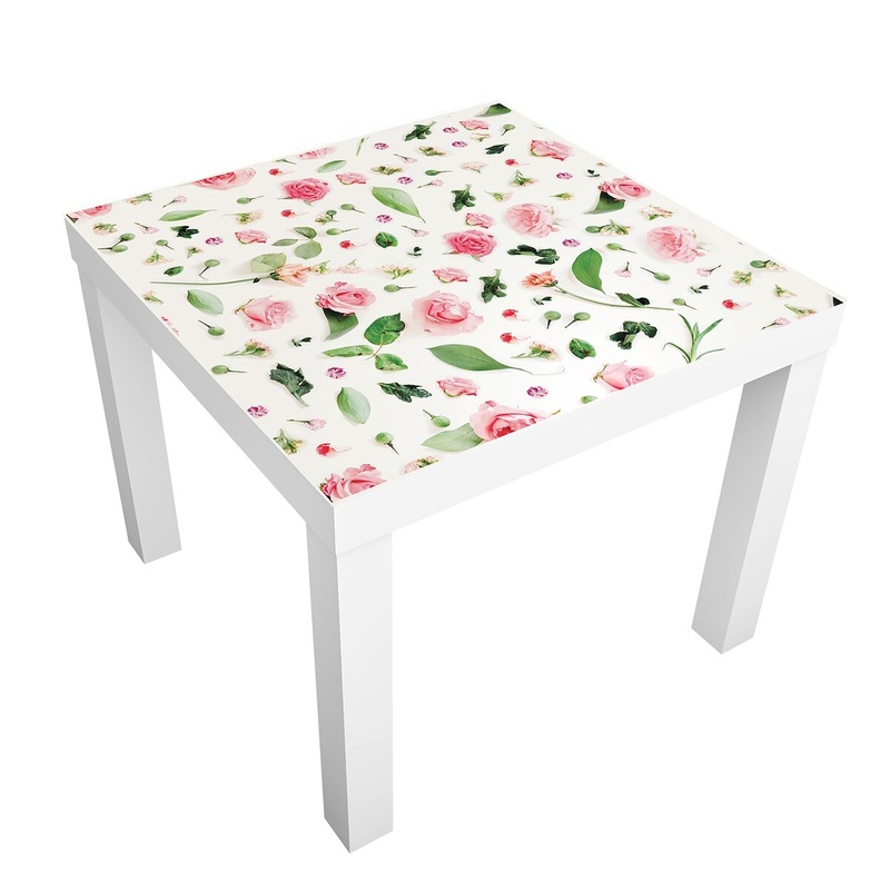 Walplus Furniture Wrap for LACK Table Self-adhesive Green Tile Sticker