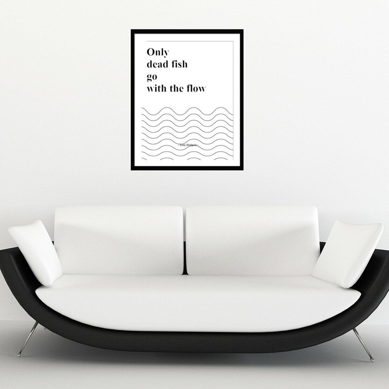 Walplus Wall Sticker Decal Wall Art Frame Sticker Window Fish Quote